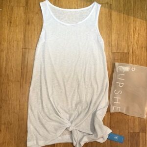 NWT cupshe semi sheer white swim cover-up